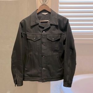 3sixteen type 3s selvedge denim jacket in double black